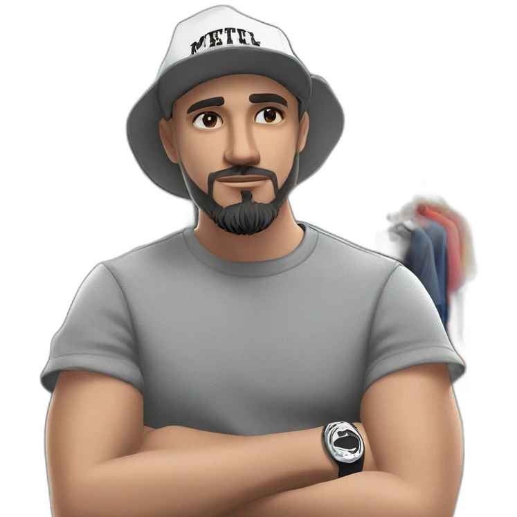 casual male with hat emoji
