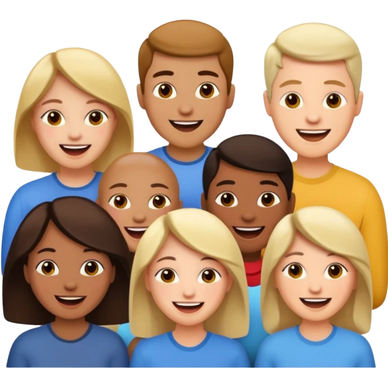 group of people talking emoji