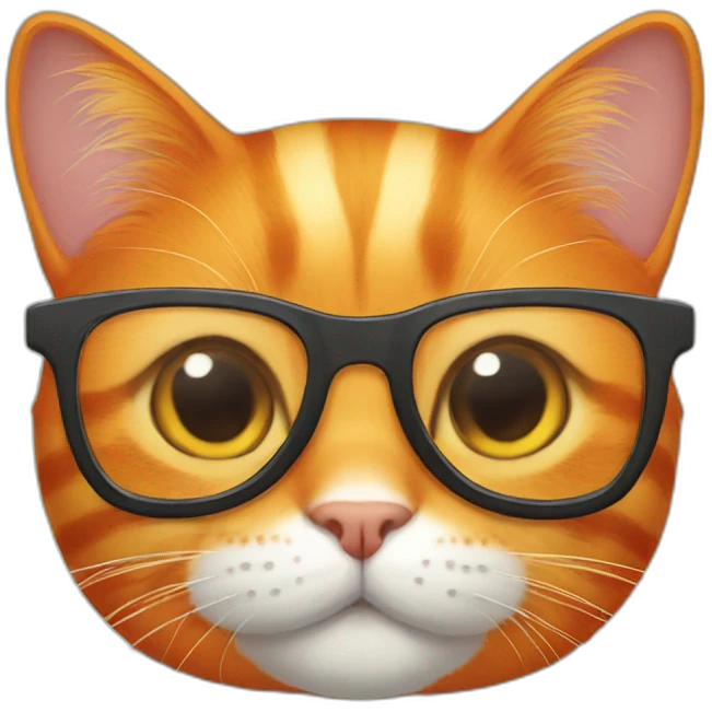 orange-cat-with-glasses emoji