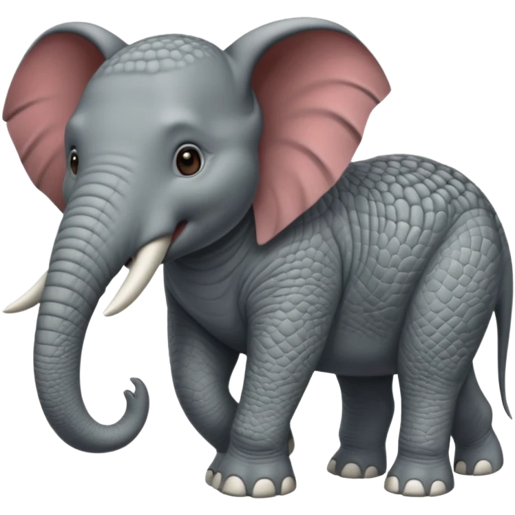 dinosaur fused with elaphent emoji