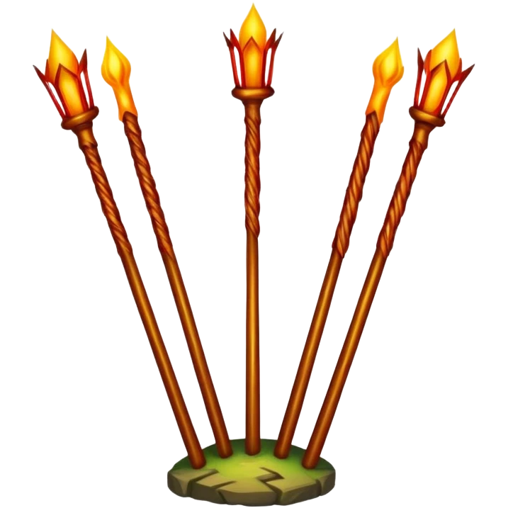 Three of Wands tarot card emoji