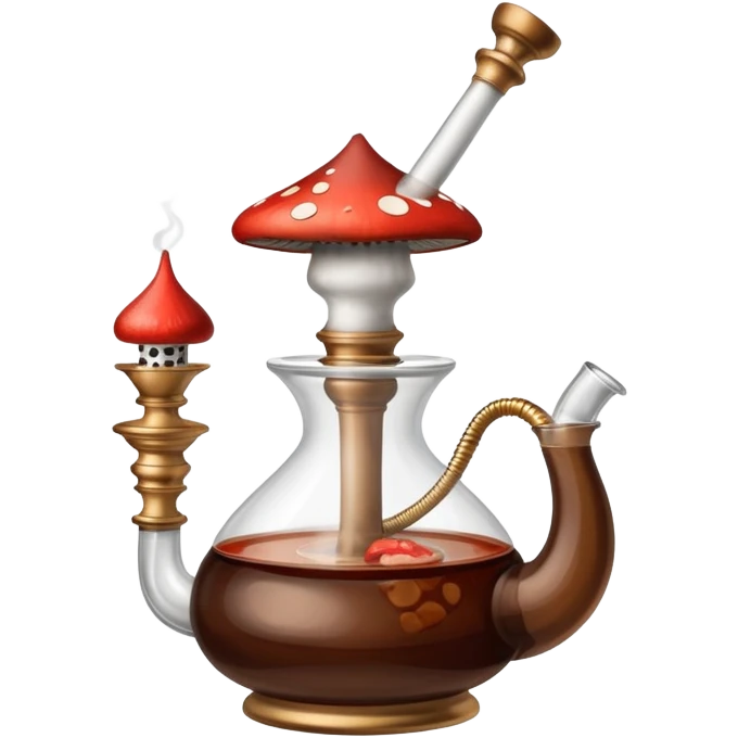 Shisha with a mushroom on top emoji