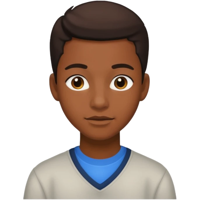 American black highschool student emoji