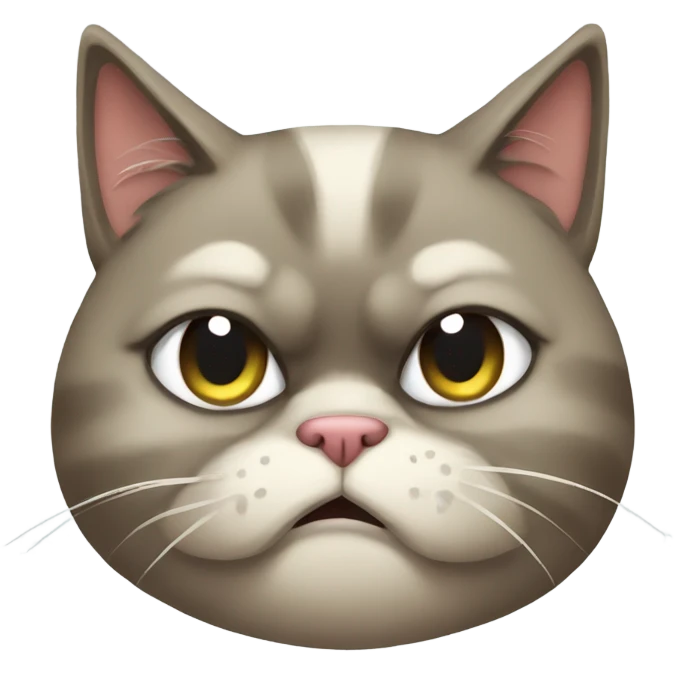 Grump old cat emoji