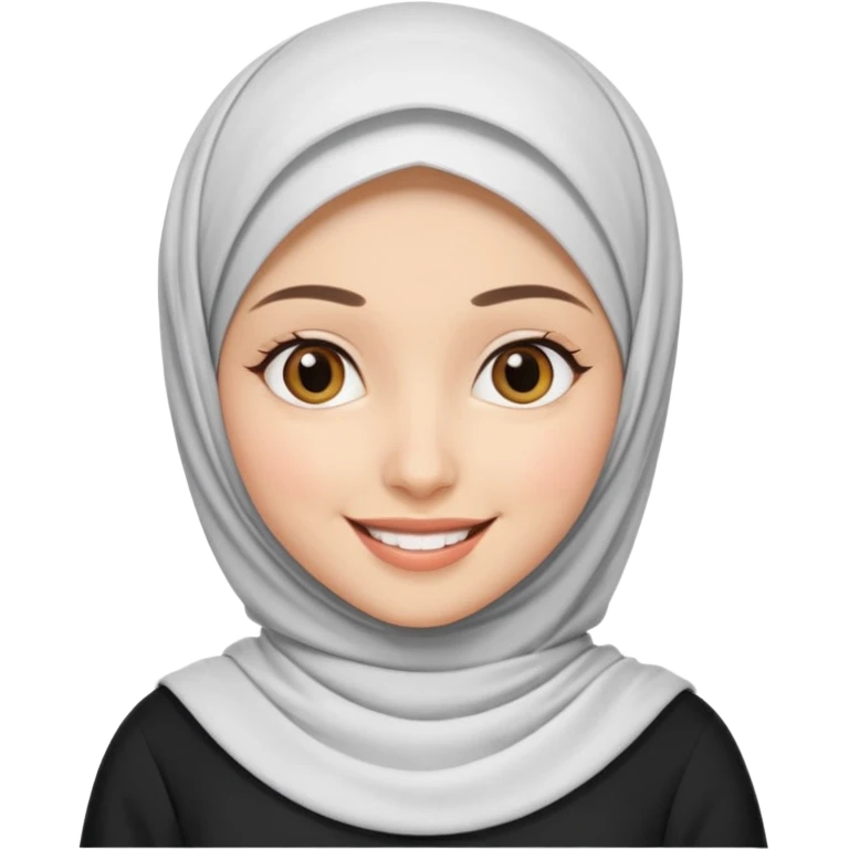 Hijab white dress emoji