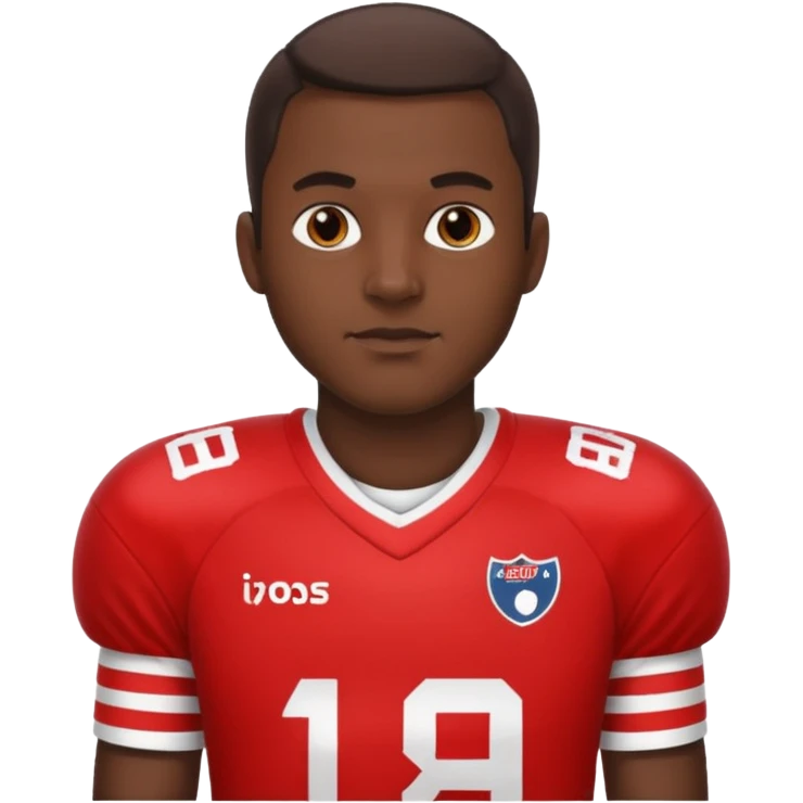 Man with football jerseys 
 emoji