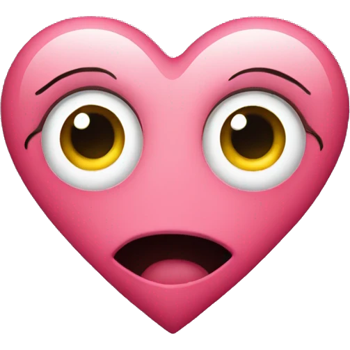 Heart with eyes emoji