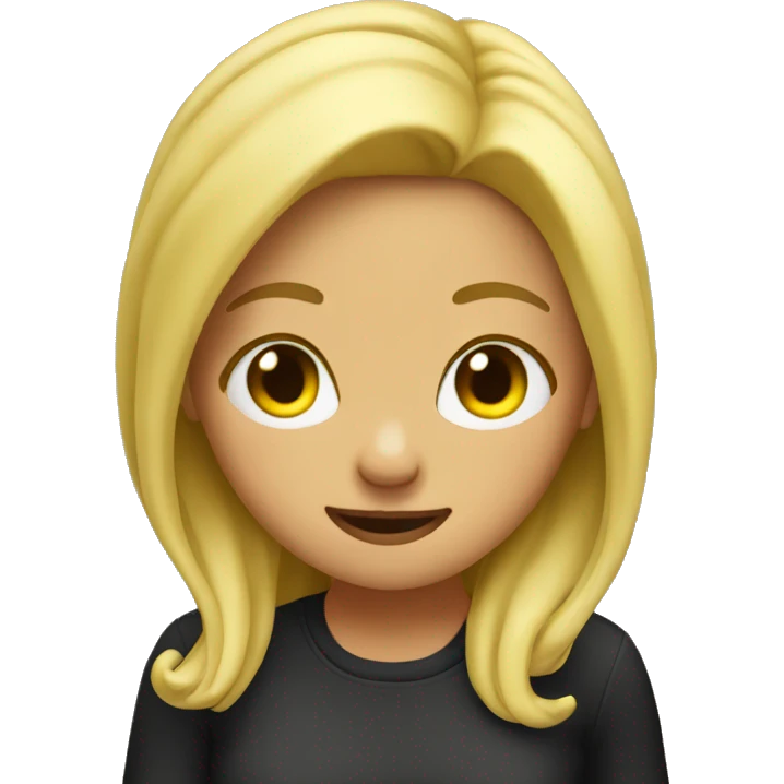 dab blonde girl  emoji