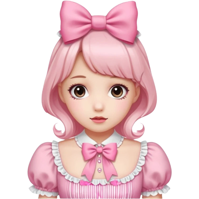Fiyonklu ve pembe lolita g emoji