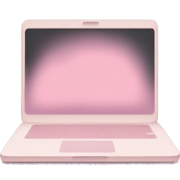 Soft Pink laptop 🩷 emoji