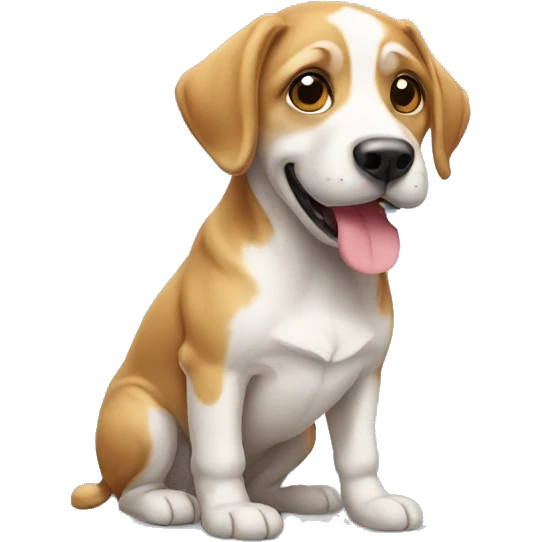 Un chien emoji