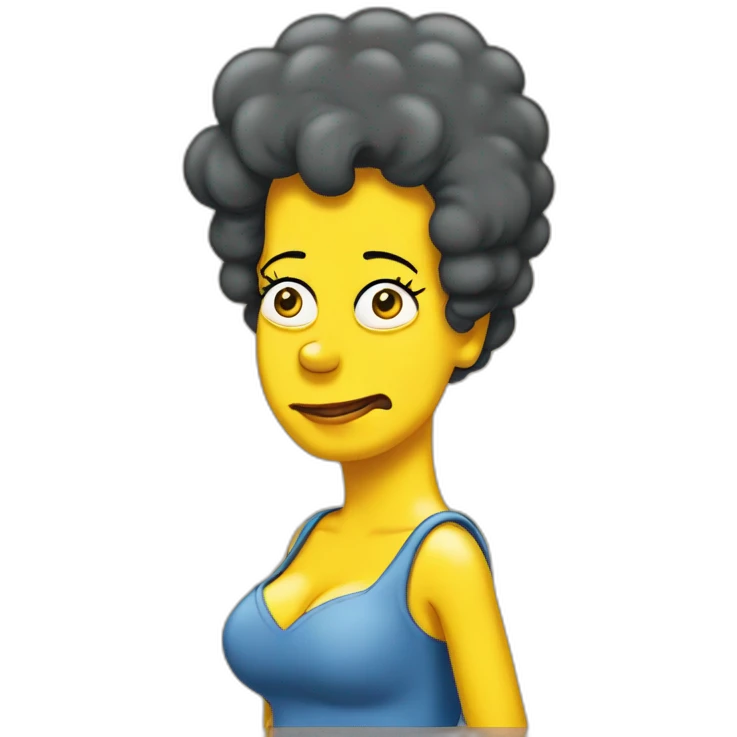 Marge Simpson when je pops emoji