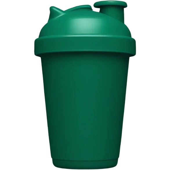 Dark green protein shaker cup emoji