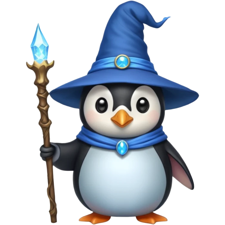 Penguin Wizard emoji