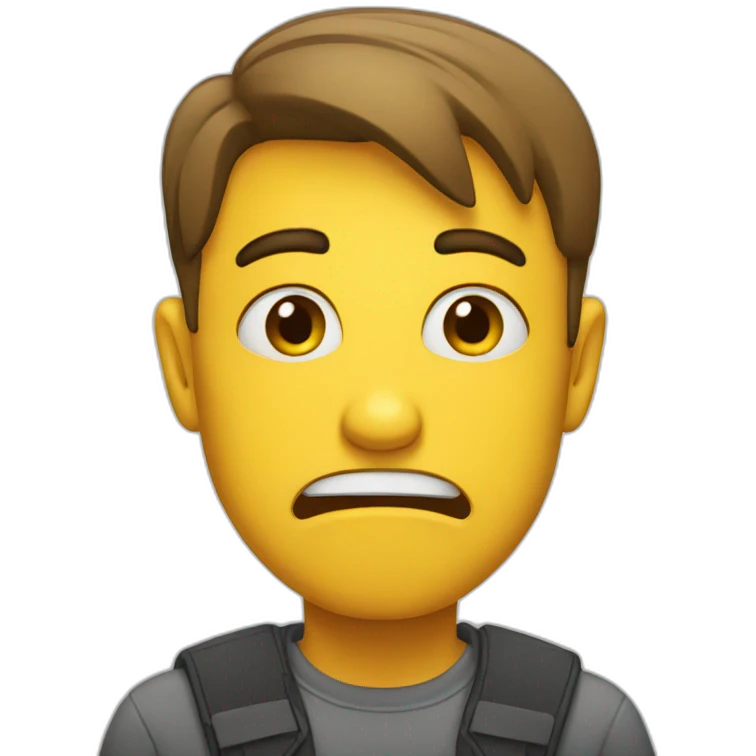 disgusted emoji