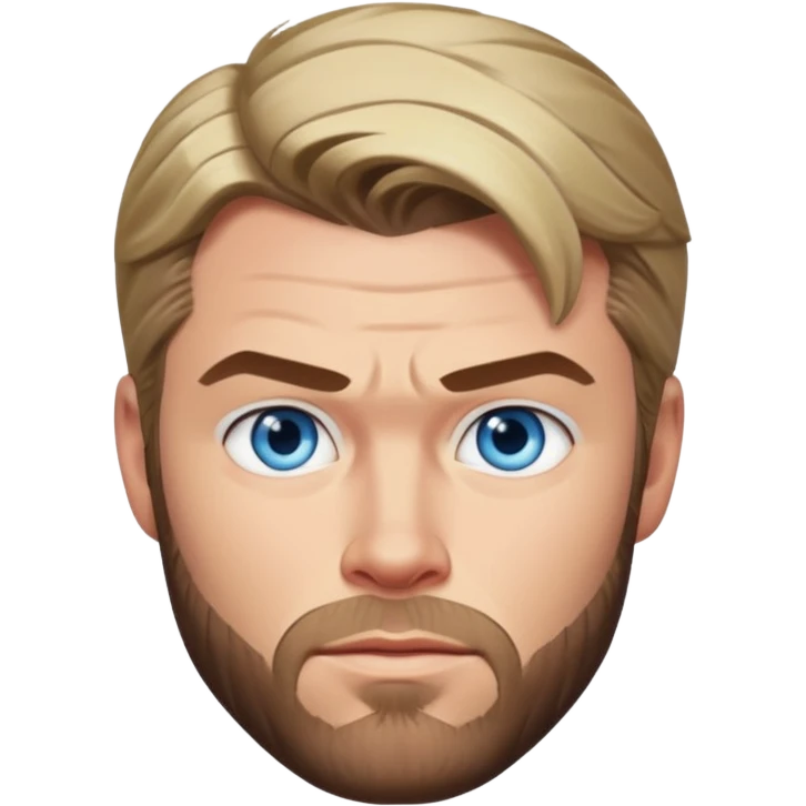 Chris Hemsworth with blue eyes emoji