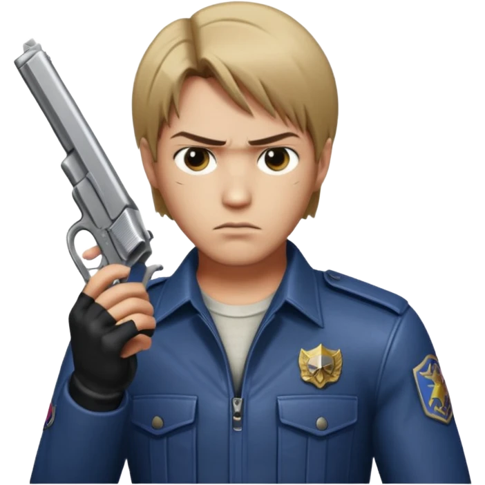 Leon s kennedy took his pistol emoji