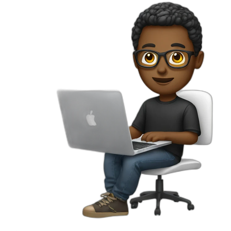 Designer with Macbook emoji