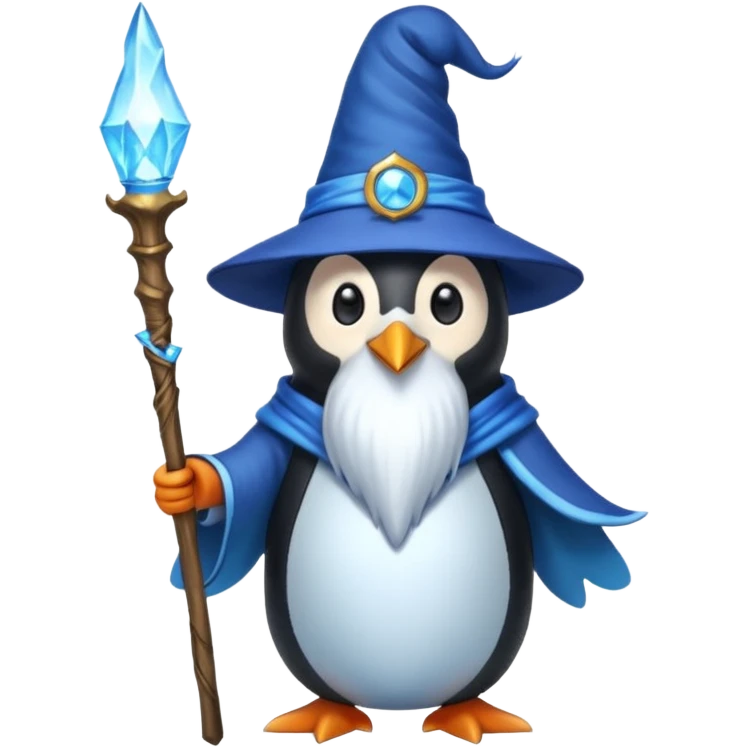 Penguin Wizard emoji