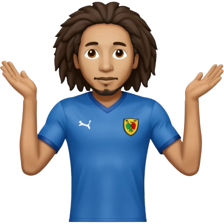 bob marley with blue jersey emoji