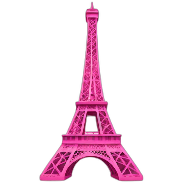 pink eiffel emoji