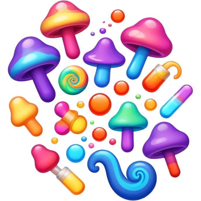 Hallucinogenic drugs emoji