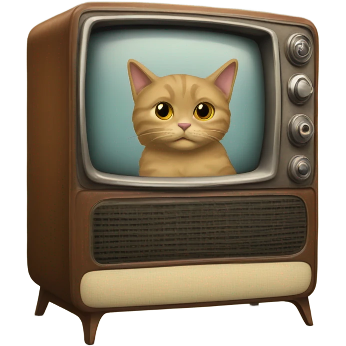 cat in a tv emoji