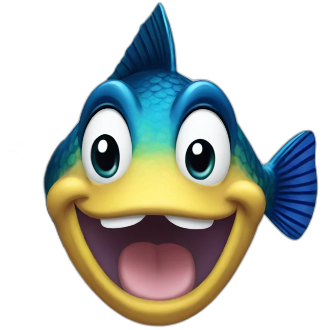 fish shaped mickey emoji