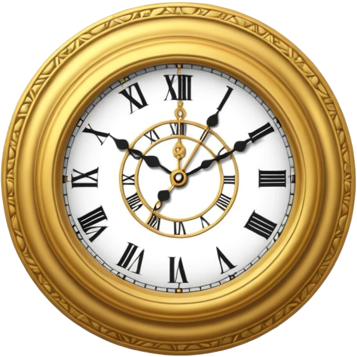 Clock strike 12 midnigh arive emoji