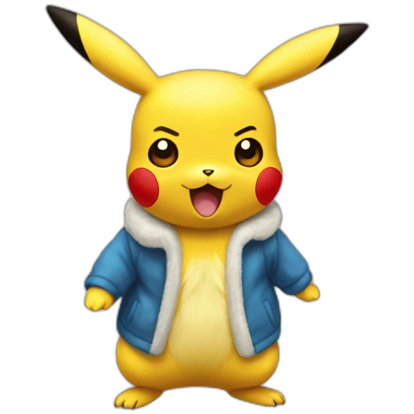 Pikachu noël emoji