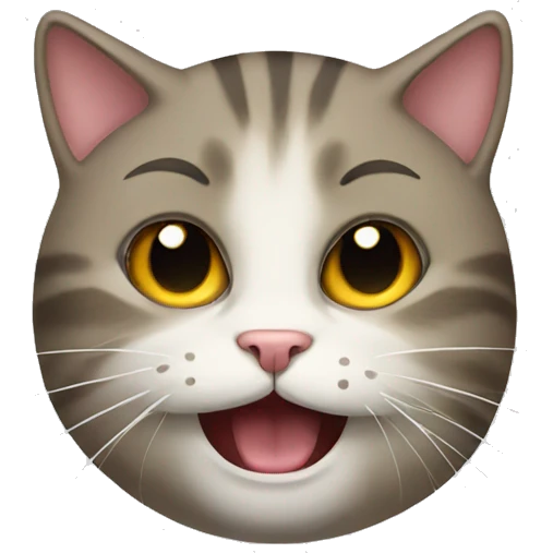 Cat with mouth  emoji