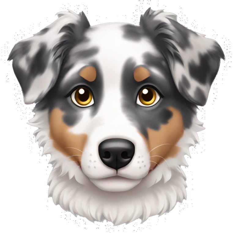 merle australian shepherd puppy emoji