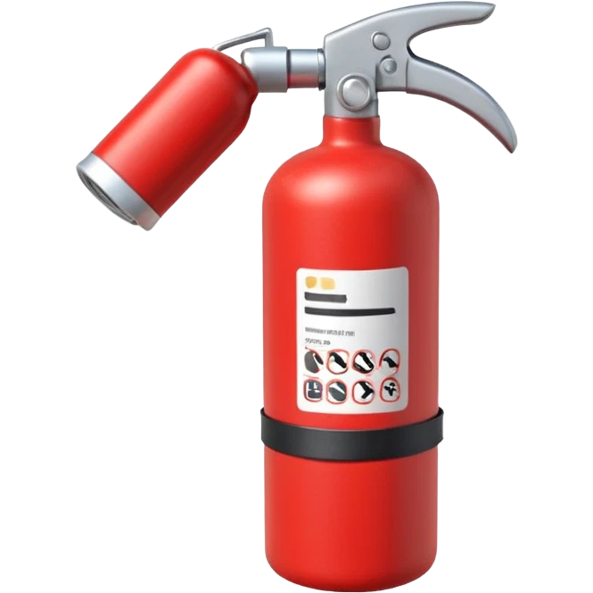 hand holding Fire extinguisher emoji