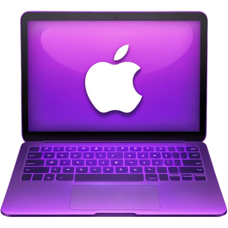 laptop in purple fire emoji