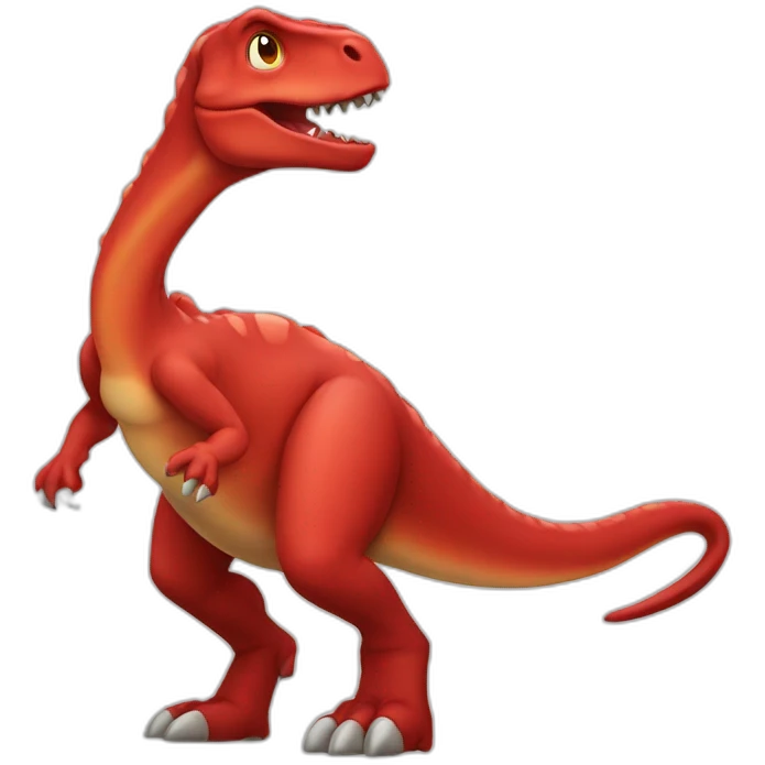 red dinosair emoji