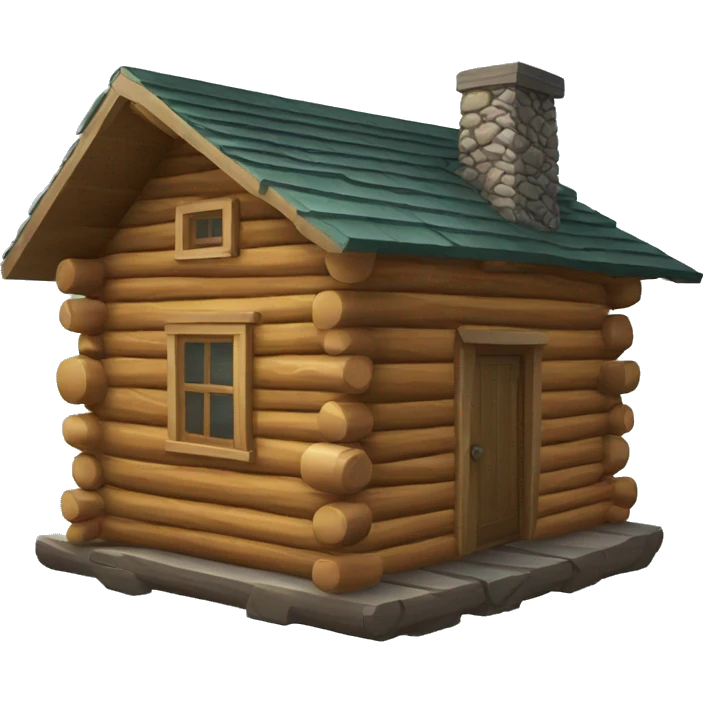Log cabin emoji