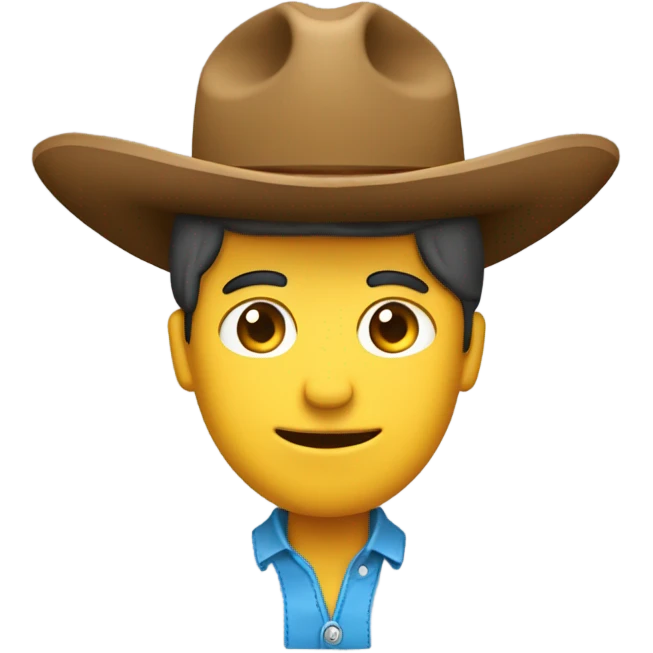 Sombrero vaquero de emoji  emoji