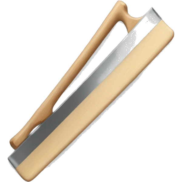 squeegee with long wooden handle emoji
