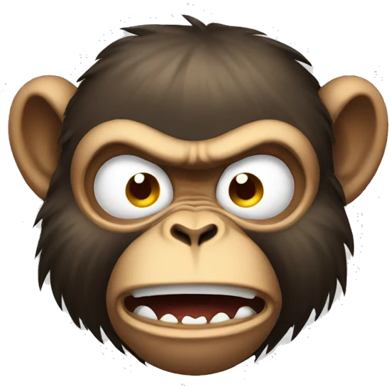 angry monkey emoji