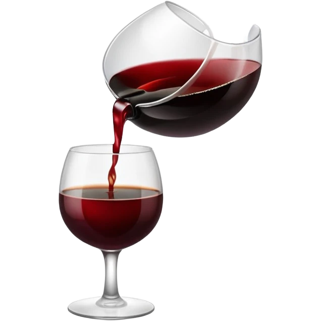 Wine and coffee  emoji