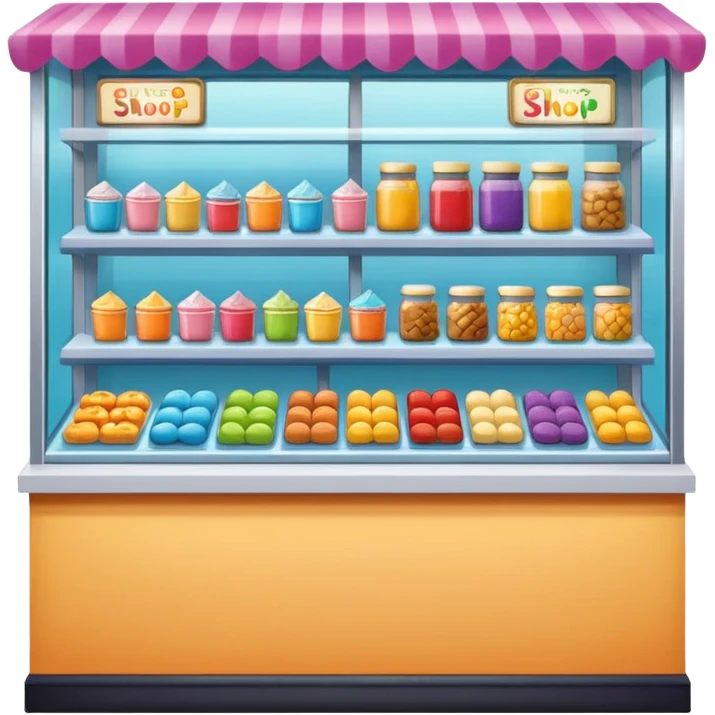 small snack shop, front facing, no text emoji