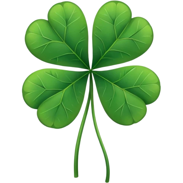 Make a Emoji of five leaf clover only  emoji