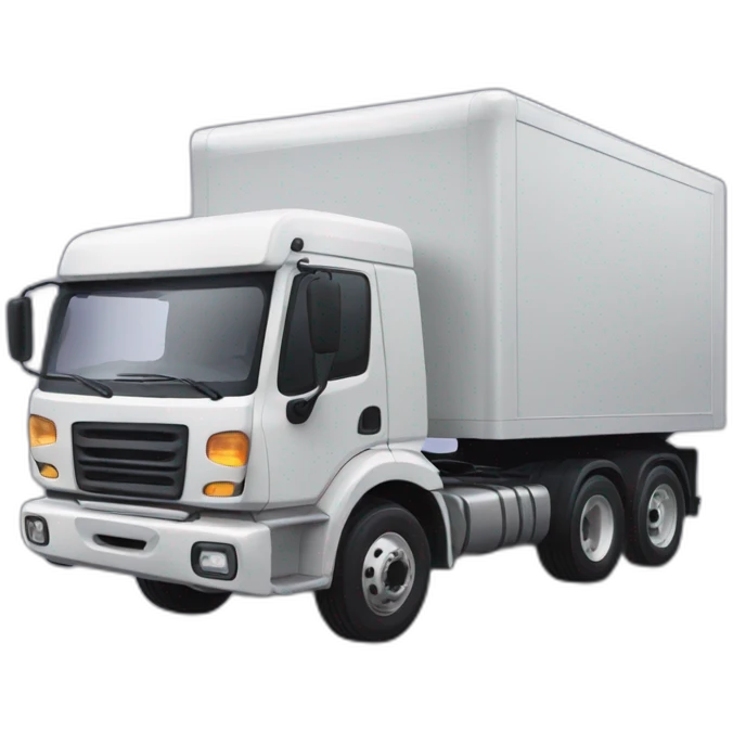 cute uwu articulated lorry emoji