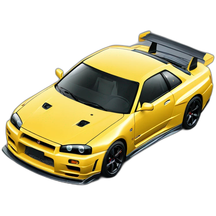 nissan gtr r34 skyline sport  emoji
