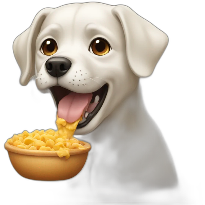 dog eating emoji