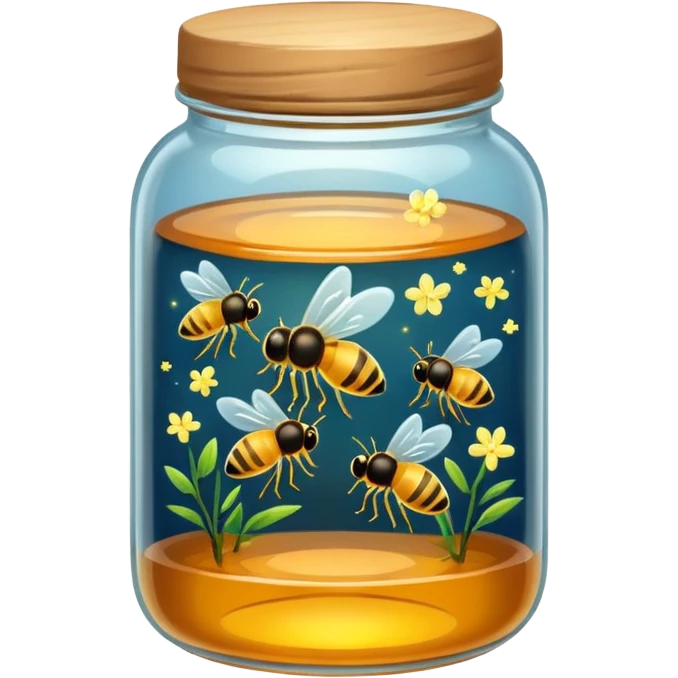 honey jar with trapped fireflies emoji