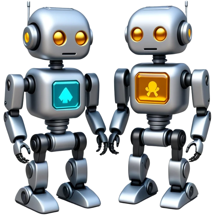 miniature nanobot robots, nanotechnology emoji
