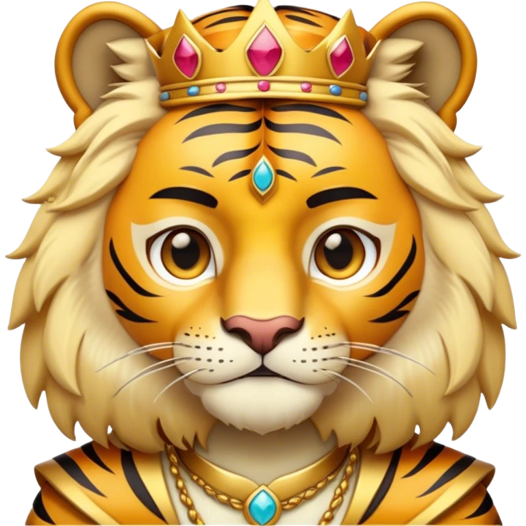 king with tiger emoji