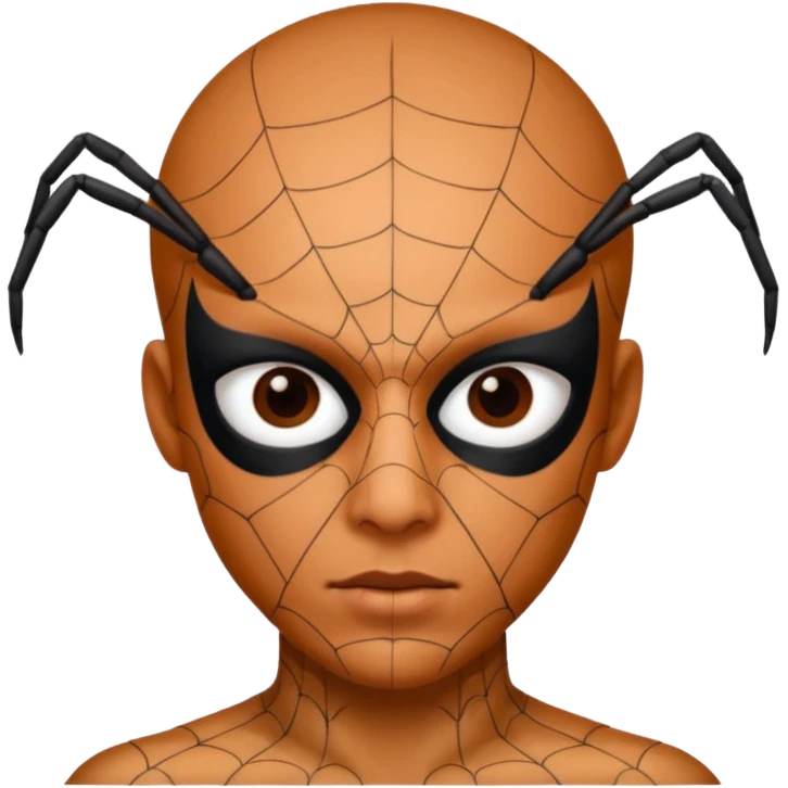 spider in face emoji