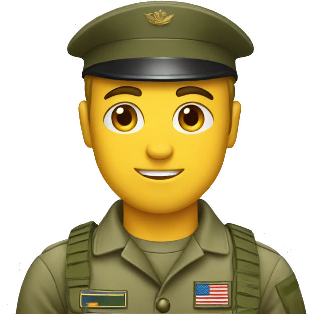 Military soldier emoji